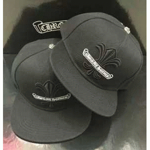 激安大特価100%新品CHROME HEARTSクロムハーツ 偽物キャップ　ベースボールキャップ  帽子　ブラック　刺繍ロゴ付き