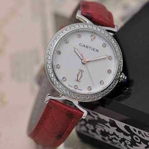 人気目玉商品CARTIER カルティエ時計　コピーレディース サファイヤクリスタル風防 腕時計 赤色　6色可選