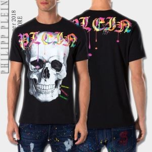 落ち着いた感覚 半袖Tシャツ フィリッププレイン PHILIPP PLEIN 3色可選   2018春夏新作 オリジナル