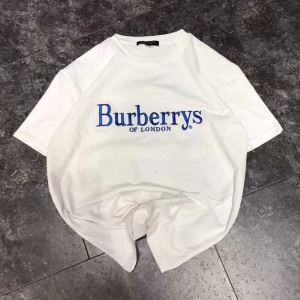 カップル 彼女 彼氏 記念日 バーバリー 服 コピー Ｔシャツ クルーネック コットン オリジナル ブランドBURBERRY 男女兼用