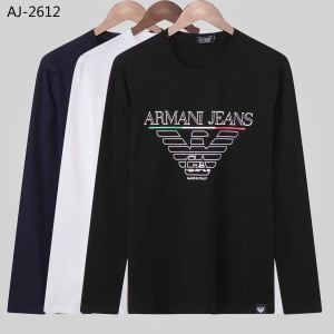 アルマーニ ARMANI 最新商品 3色可選 ロングTシャツ 今季トレンド 抜群の吸汗性 人気急上昇