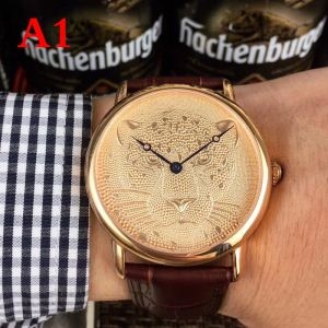 CARTIERカルティエ 時計 スーパーコピー肌触りの良いレザーベルト着心地が良いメンズ腕時計大人ウォッチビジネス用