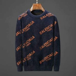 BALENCIAGAバレンシアガ セーター コピー547831T14734174ロゴジャカードニットプルオーバーソフトで暖かいクルーネックセーター