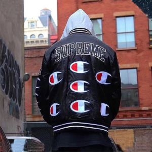 3色可選 Supreme X Champion Jacket 18FW 秋のお出かけに最適 素晴らしい新作 SUPREME シュプリーム