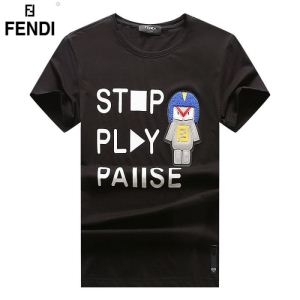 2019年春夏のトレンドの動向 今年コレクション新作登場！ FENDI フェンディ 半袖Tシャツ 3色可選