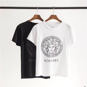 VERSACE ヴェルサーチ 半袖Tシャツ 2色可選 累積売上総額第１位 男女兼用 安心の関税 19SS 新作