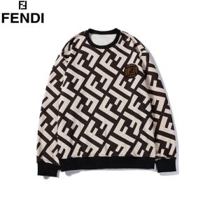 フェンディ ズッカ柄 セーター 見た目のトレンド感が魅力 コピー FENDI メンズ デイリー カジュアル ブラック 最安値