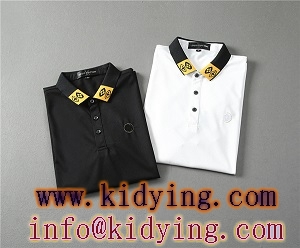 ルイ ヴィトンPOLO半袖Tシャツコピー ユニークなネックラインのロゴデザイン 純度の高いシンプル主義 黒白
