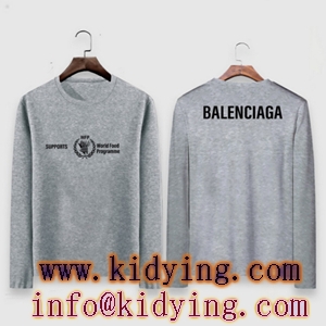 BALENCIAGA バレンシアガ偽物 長袖ｔシャツ メンズ 肌触りの着心地が良い 通気性と吸汗性に優れ