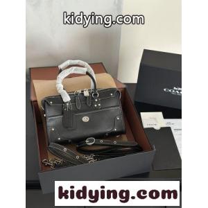 人気 洗練された ライダー サッチェル バッグ コーチ コピー スーパーコピー ブラックkid260b0XLn