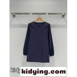 シンプル ナイロン チュニックトップス ミュウミュウ コピー シャツ 偽物 ネイビーkid26jWXzyq
