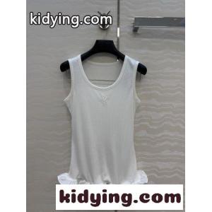 ラッフルヘム タンクトップ ルイ・ヴィトン スーパーコピー コットン ホワイトkid26nWru8r